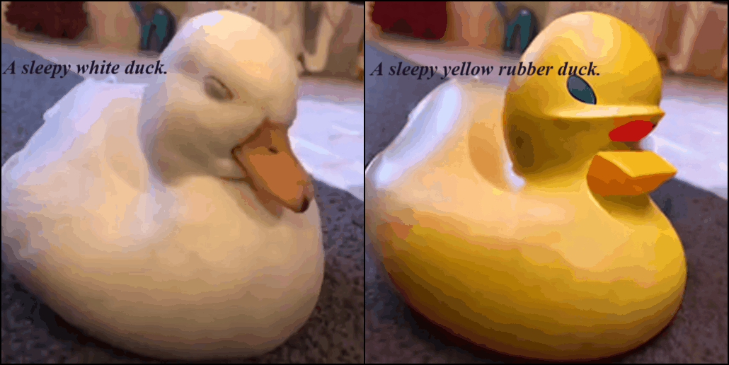 Duck to rubber duck transformation